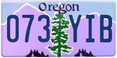 OR license plate 073YIB