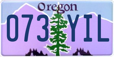 OR license plate 073YIL
