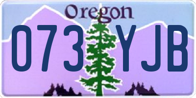 OR license plate 073YJB