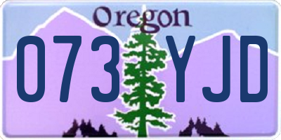 OR license plate 073YJD