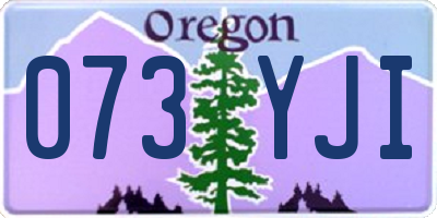 OR license plate 073YJI