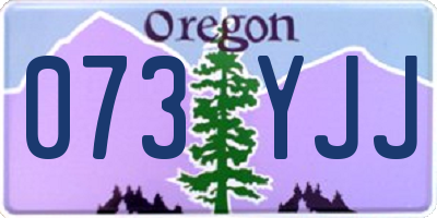 OR license plate 073YJJ
