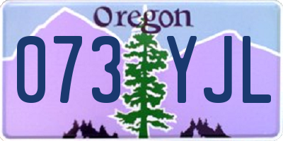 OR license plate 073YJL
