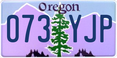 OR license plate 073YJP