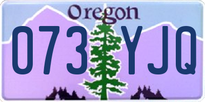 OR license plate 073YJQ