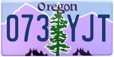 OR license plate 073YJT