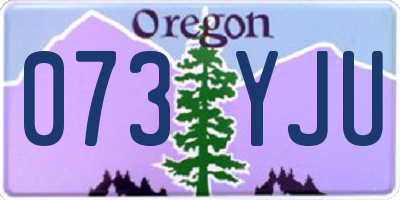 OR license plate 073YJU