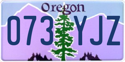 OR license plate 073YJZ