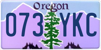 OR license plate 073YKC