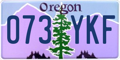 OR license plate 073YKF