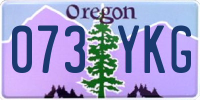 OR license plate 073YKG