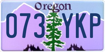 OR license plate 073YKP