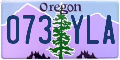 OR license plate 073YLA