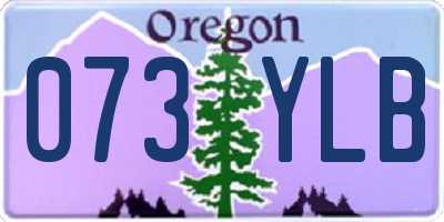 OR license plate 073YLB