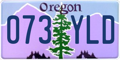 OR license plate 073YLD