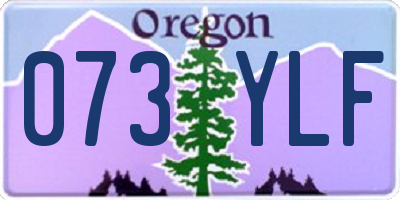OR license plate 073YLF