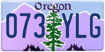 OR license plate 073YLG