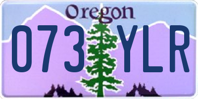 OR license plate 073YLR