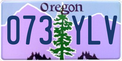 OR license plate 073YLV