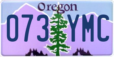 OR license plate 073YMC