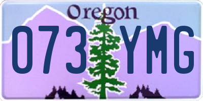 OR license plate 073YMG