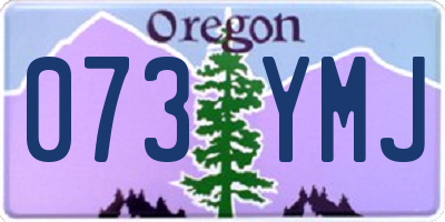 OR license plate 073YMJ