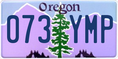 OR license plate 073YMP