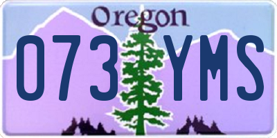 OR license plate 073YMS