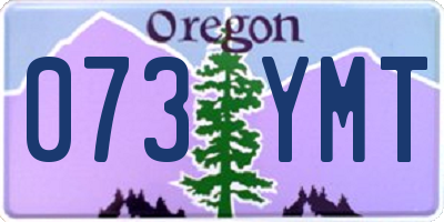 OR license plate 073YMT
