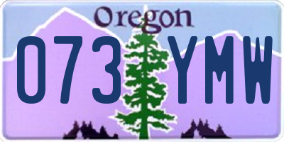 OR license plate 073YMW