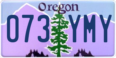 OR license plate 073YMY