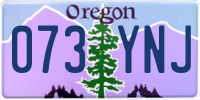 OR license plate 073YNJ