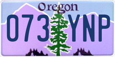 OR license plate 073YNP
