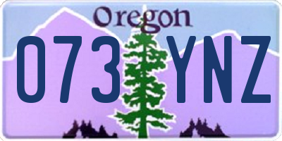 OR license plate 073YNZ