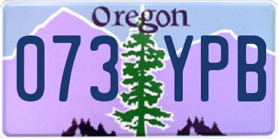 OR license plate 073YPB