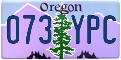 OR license plate 073YPC