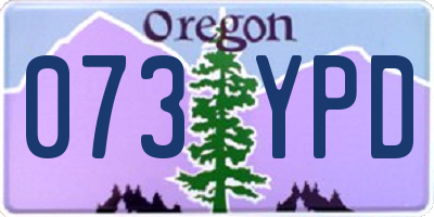 OR license plate 073YPD