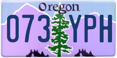 OR license plate 073YPH