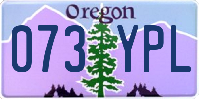 OR license plate 073YPL