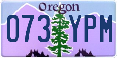 OR license plate 073YPM