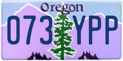 OR license plate 073YPP