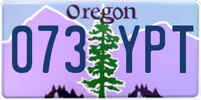 OR license plate 073YPT