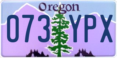 OR license plate 073YPX