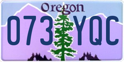 OR license plate 073YQC