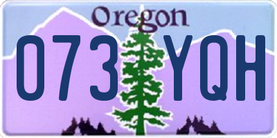 OR license plate 073YQH