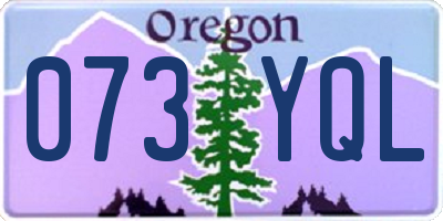 OR license plate 073YQL