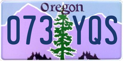 OR license plate 073YQS