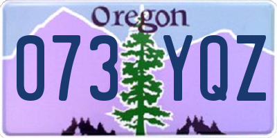 OR license plate 073YQZ