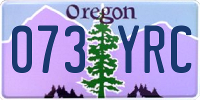 OR license plate 073YRC