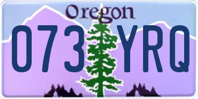 OR license plate 073YRQ